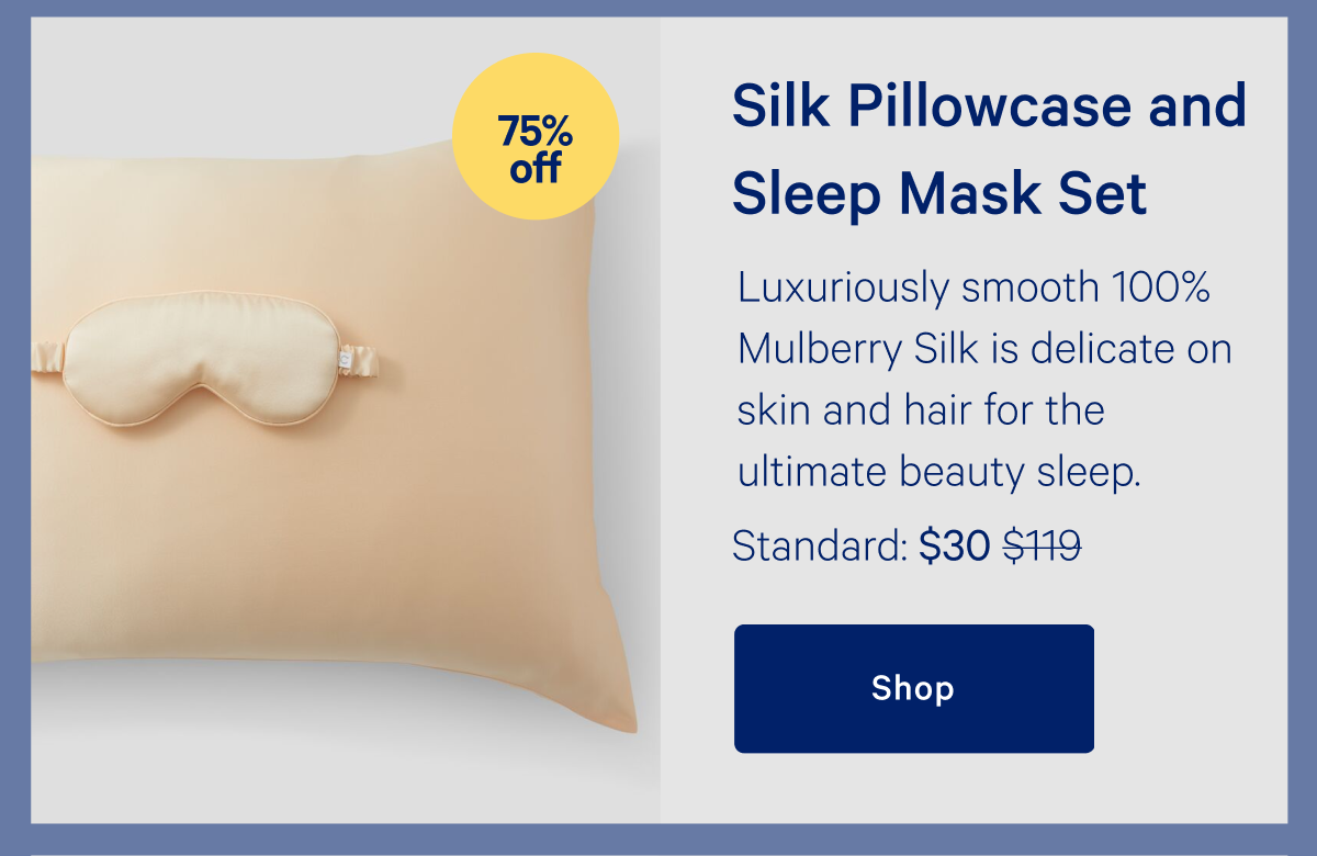 Silk Pillowcase and Sleep Mask Set