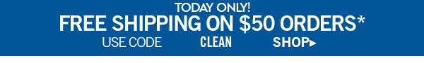  Today only! Free shipping on $50 orders. Use code CLEAN Shop