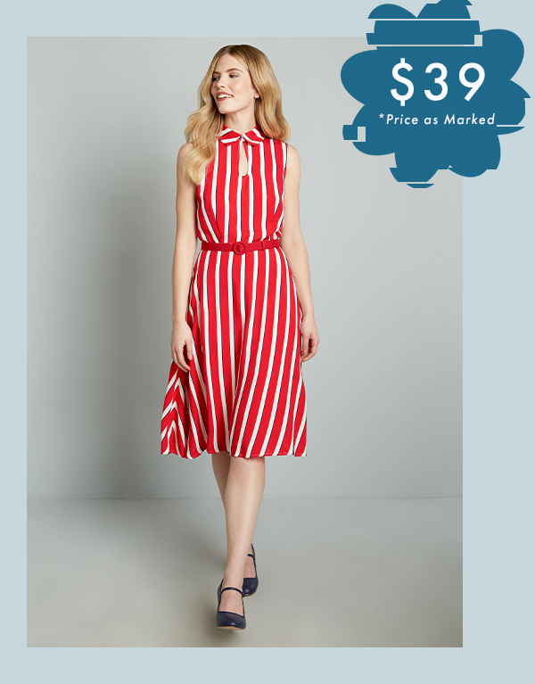 ModCloth x Collectif Posh Your Luck A-Line Dress