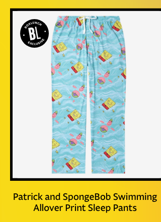 Patrick and SpongeBob Swimming Allover Print Sleep Pants