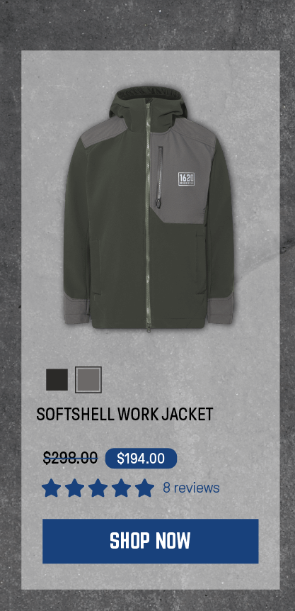 Softshell Work Jacket in Granite