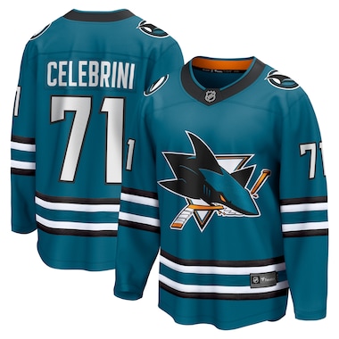  Fanatics Macklin Celebrini Teal   Home Breakaway Jersey