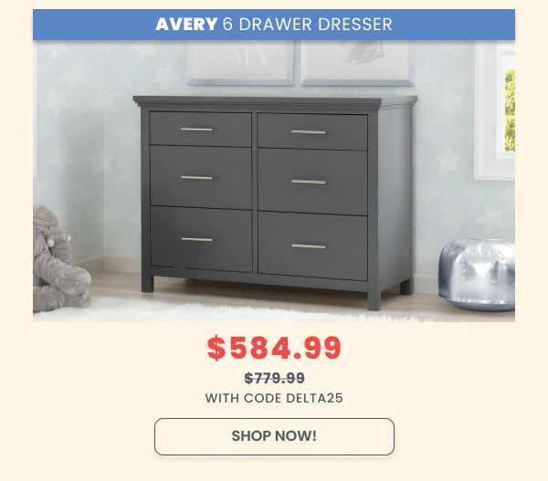 Shop Avery 6 Drawer Dresser