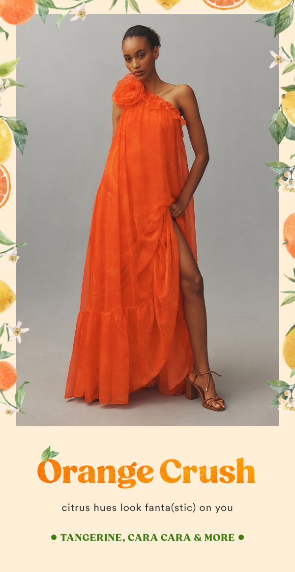 Shop orange dresses