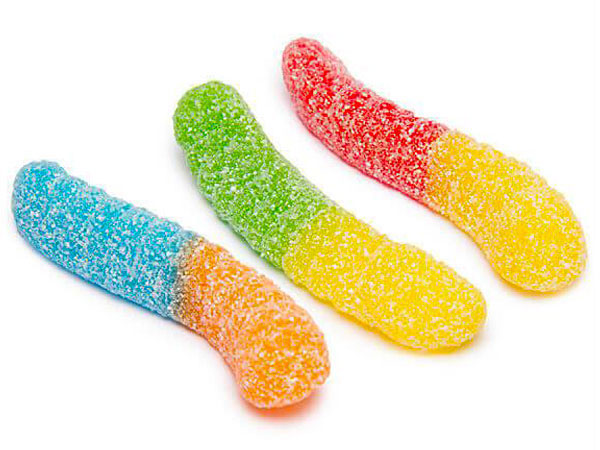 133345 - Albanese Neon Sour Gummy Worms - Mini: 4.5LB Bag