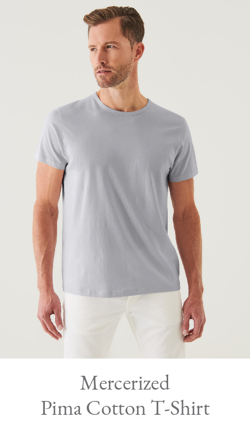 MERCERIZED PIMA COTTON T-SHIRT