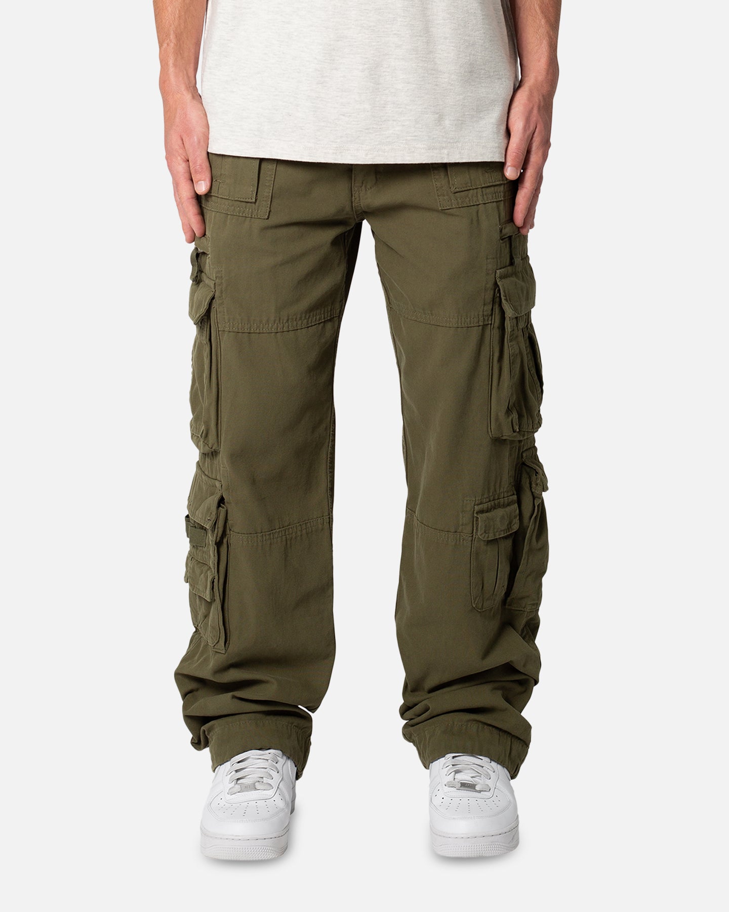 Image of MNML Military Cargo Pants Olive