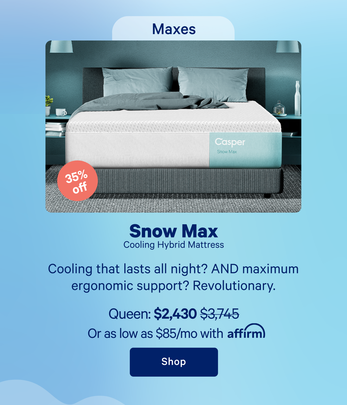 Snow Max Cooling Hybrid Mattress >> Shop >>