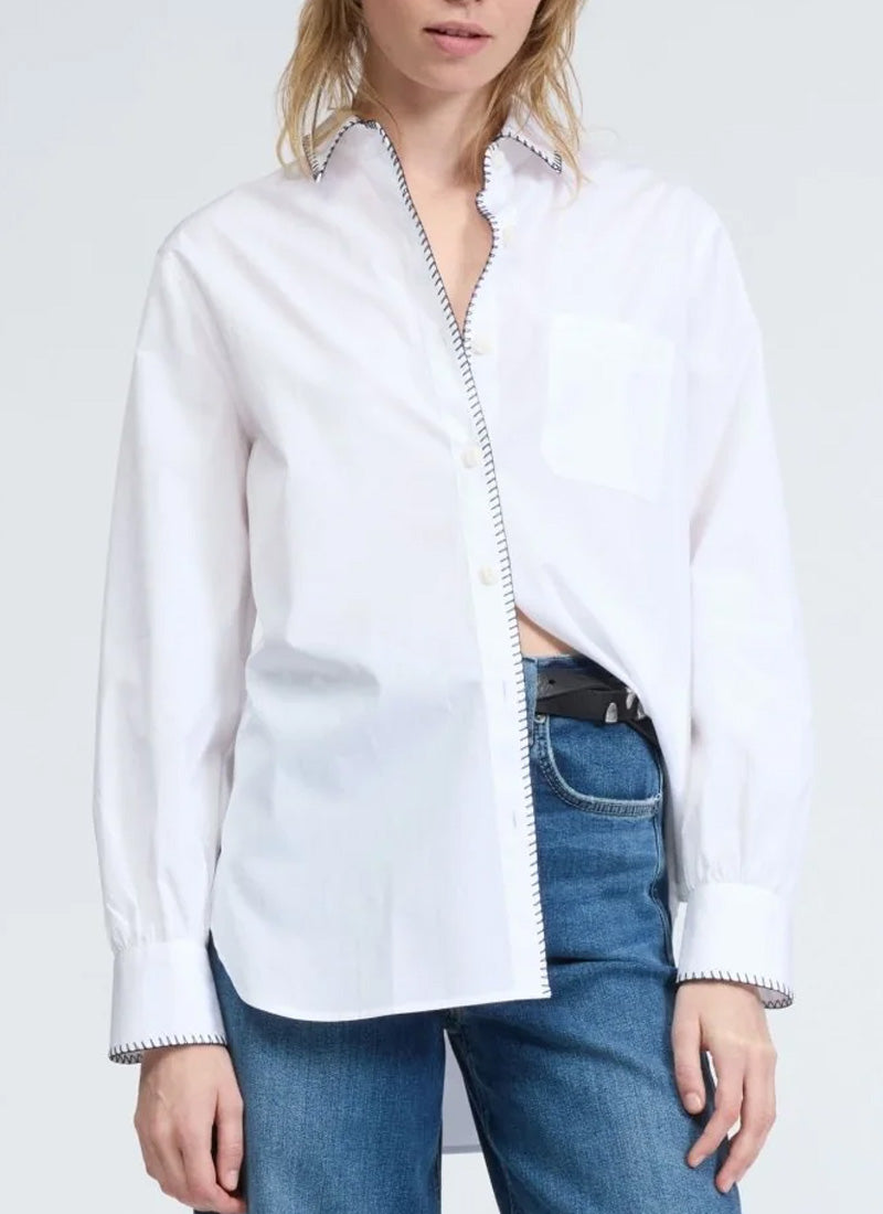 Image of Maxine Blanket Stitch Shirt