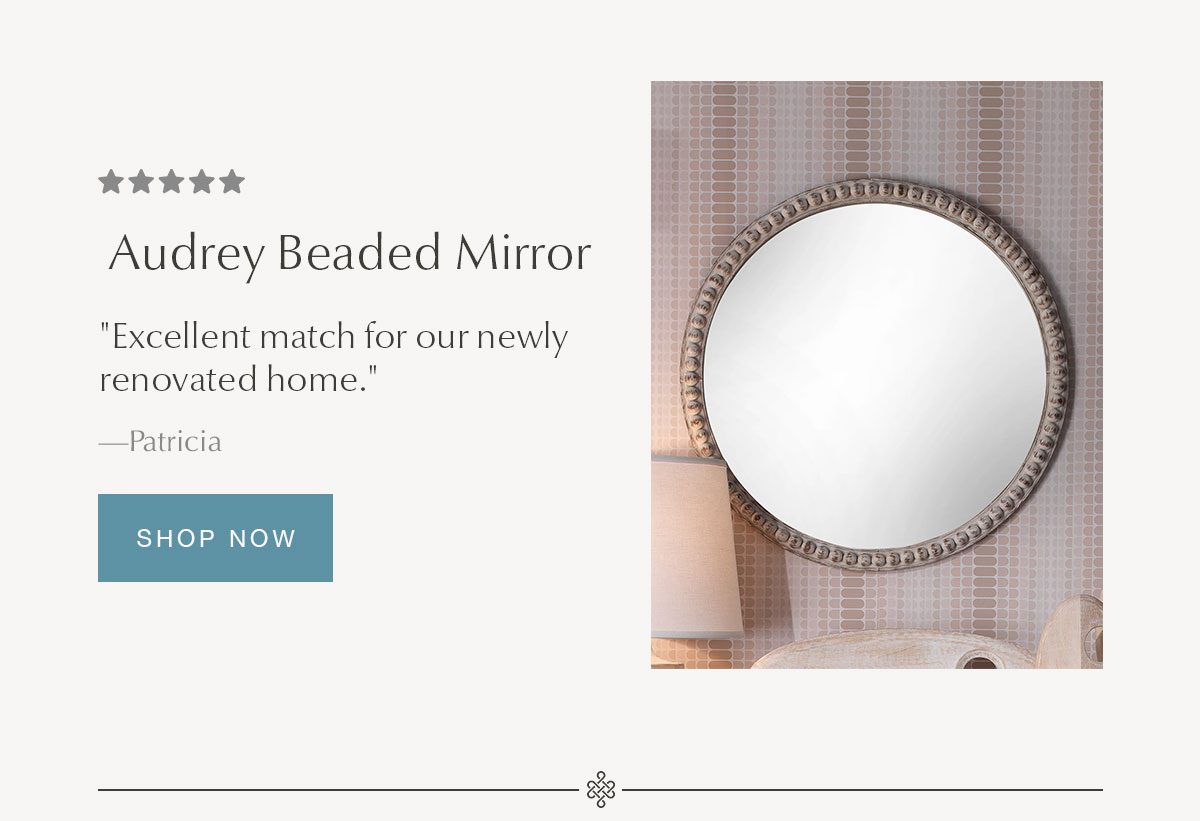 Audrey Beaded Mirror - SHOP NOW