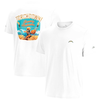  Tommy Bahama White  Sport Torchdown Graphic T-Shirt