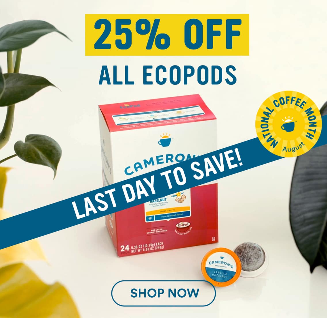 25% off all ecopods Last day to save