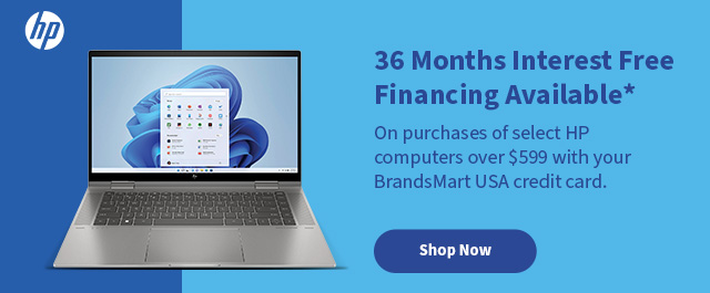 HP 36 Months Interest Free Financing Available