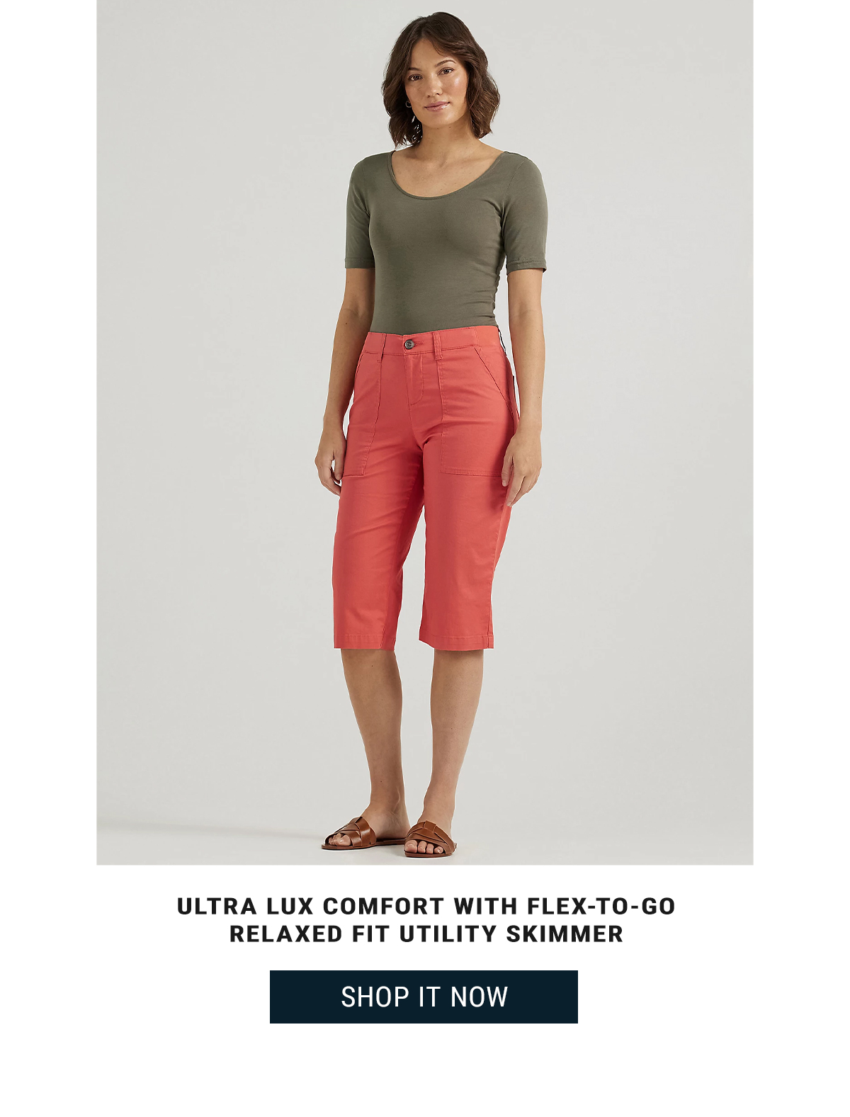 ULTRA LUX COMFORT WITH FLEX-TO-GO  RELAXED FIT UTILITY SKIMMER. Shop it Now