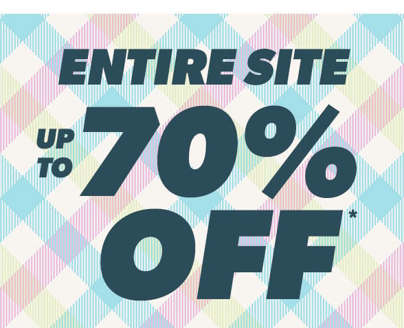 Entire Site up to 70% off