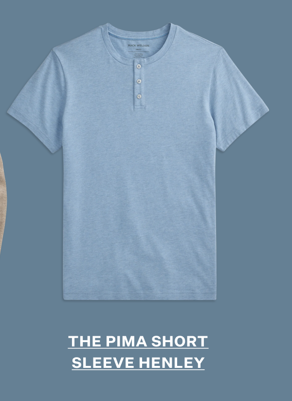 Pima Short Sleeve Henley