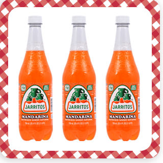 3 Jarritos 25.4-oz. Mandarin soda bottles