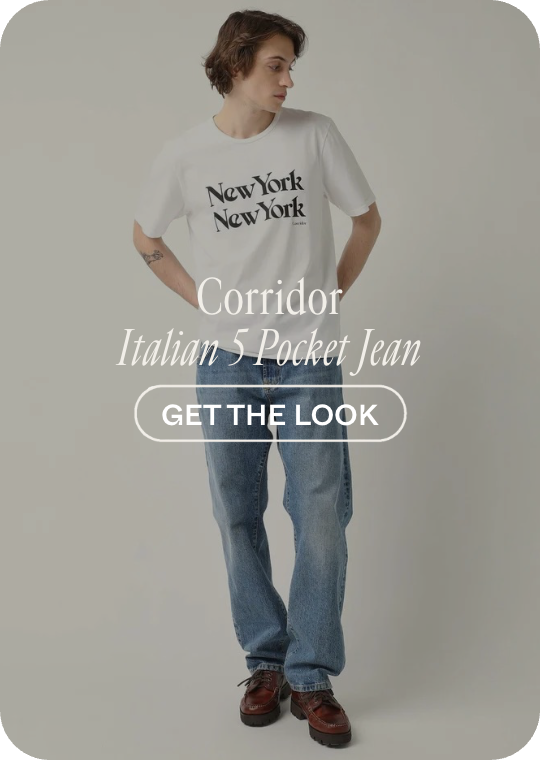 shop the italian 5 pocket jean by corridor