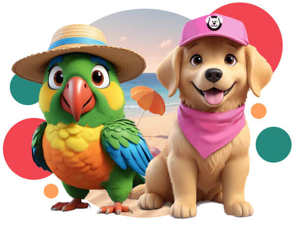 Summer Parrot & Pupper