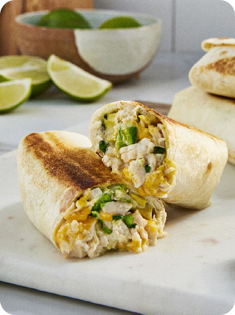 Chicken & Avocado Burritos