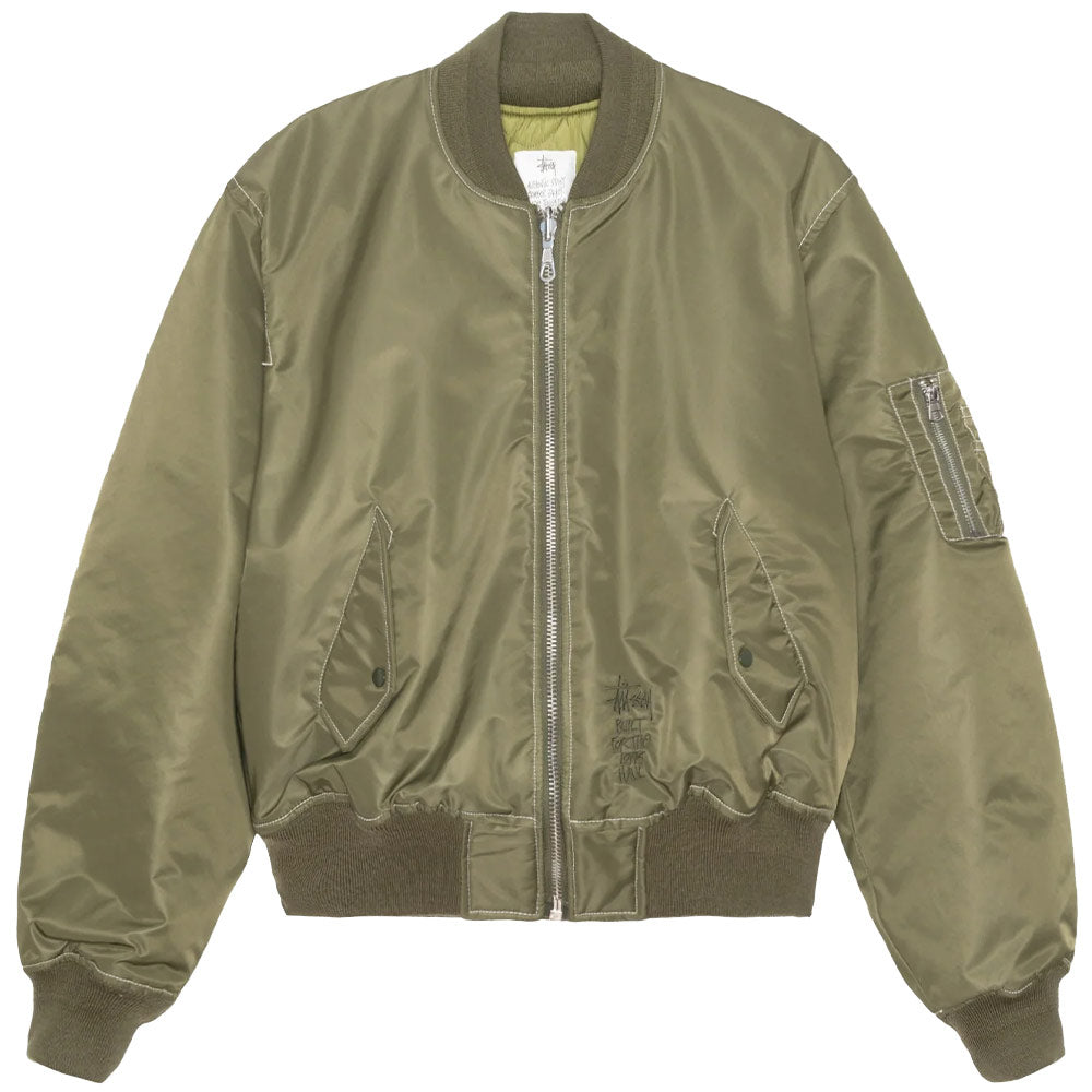 Image of Built Reversible Bomber Jacket 'Olive'