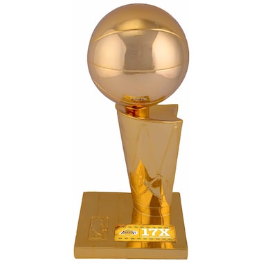  17x NBA Finals Champions 12" Replica Larry O'Brien Trophy with Sublimated Plate