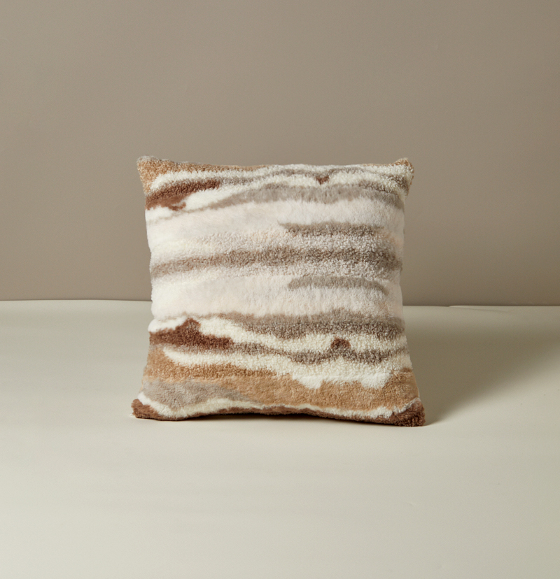 Cappuccino Faux Fur Pillow