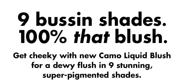 get cheeky with new camo liquid blush