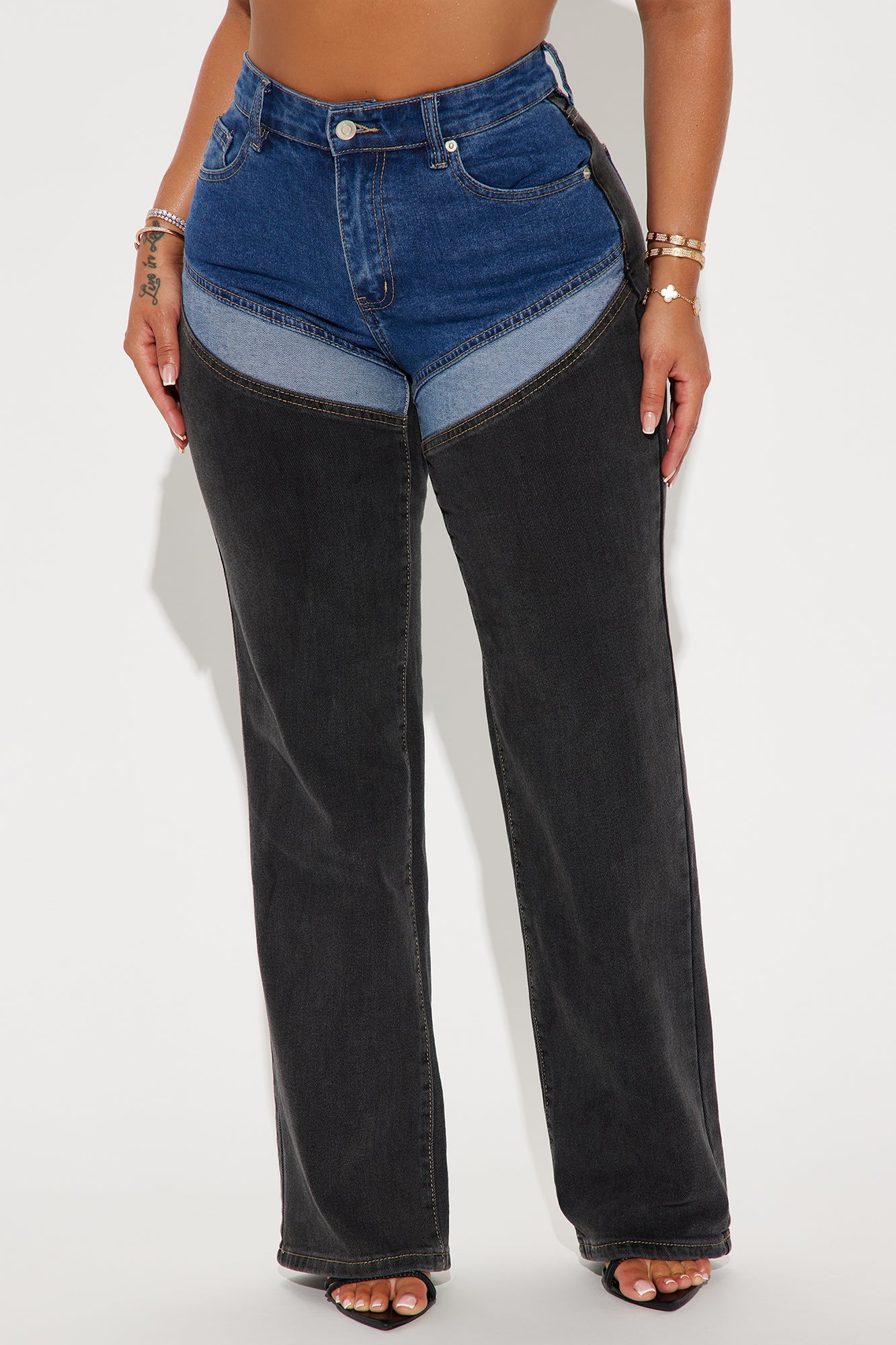 Image of Can't Turn You Down Straight Leg Jeans - Black