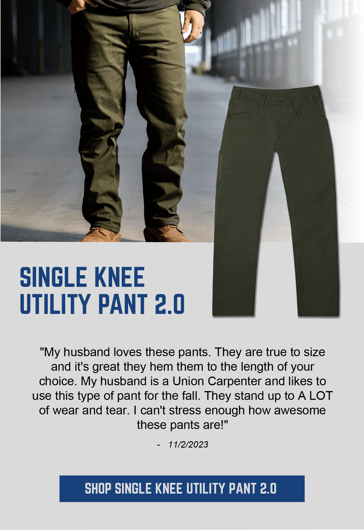 Single Knee Utility Pant 2.0