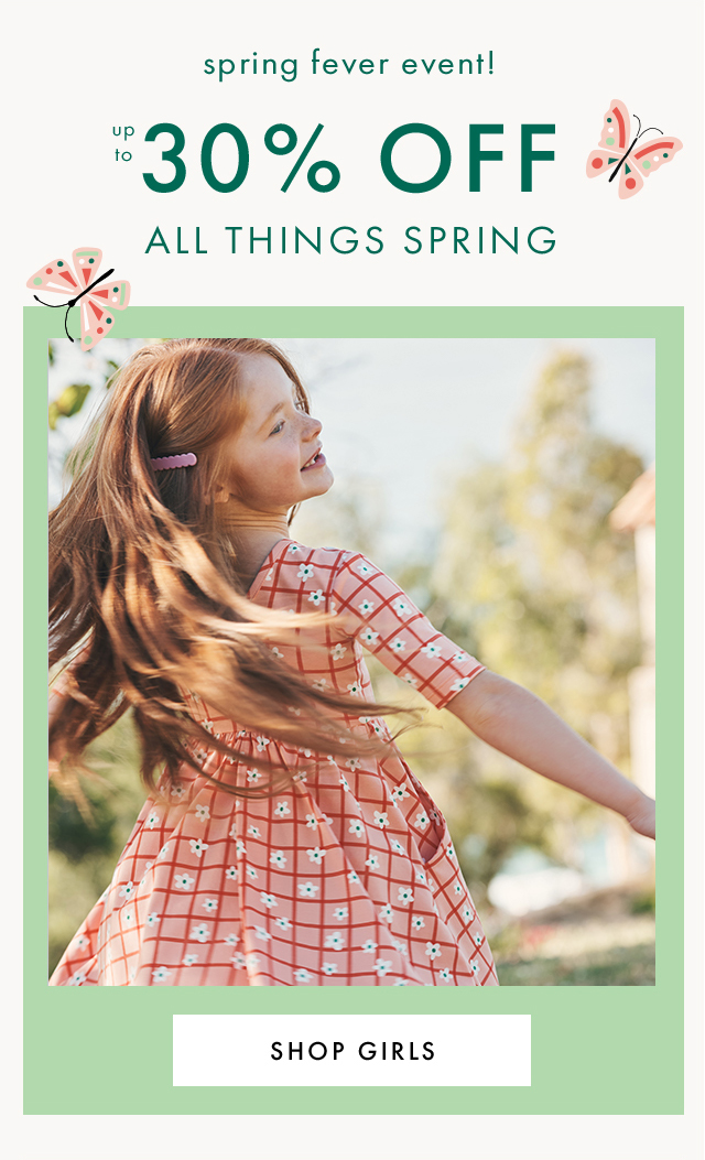 spring fever event! | up to 30% OFF ALL THINGS SPRING | SHOP GIRLS