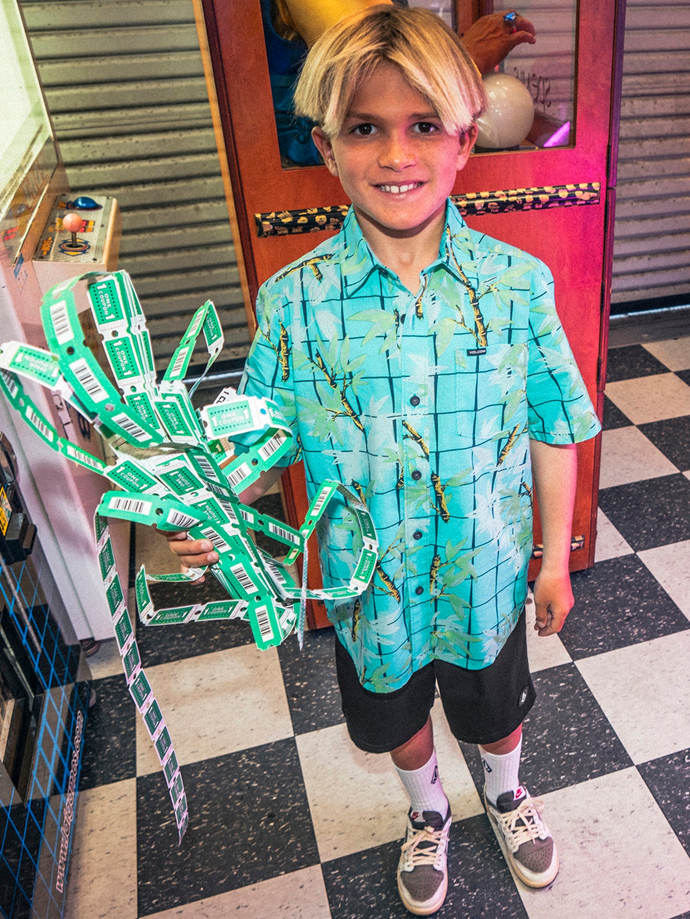 Image of Big Boys Bamboozeled Floral Short Sleeve Shirt - Clearwater