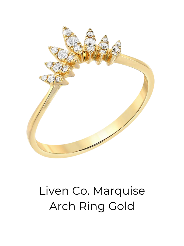 Liven Co. Marquise Arch Ring Gold