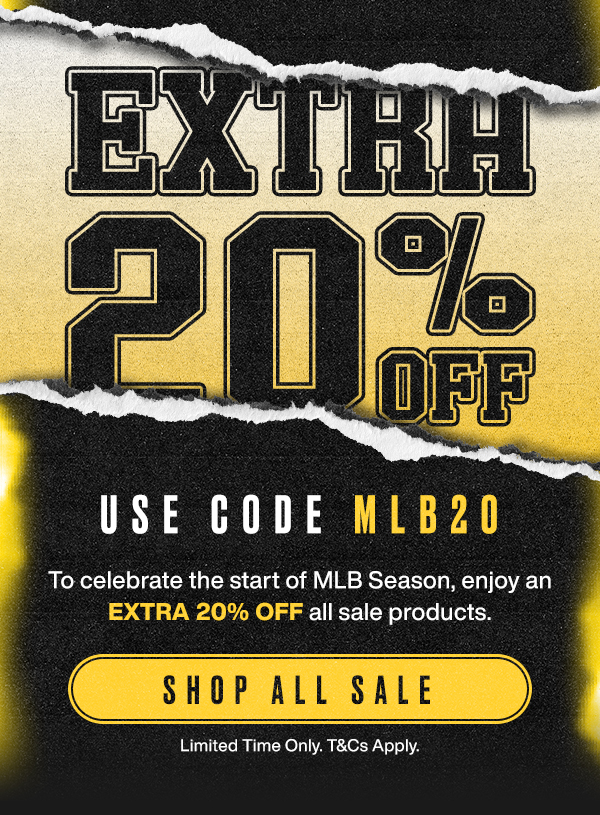 Extra 20% off already-discounted styles using code: MLB20. Last size, last chance. Shop now