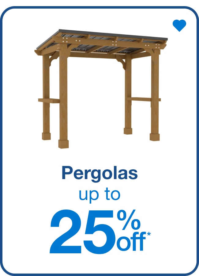 Pergolas Up to 25% Off  â€” Shop Now!