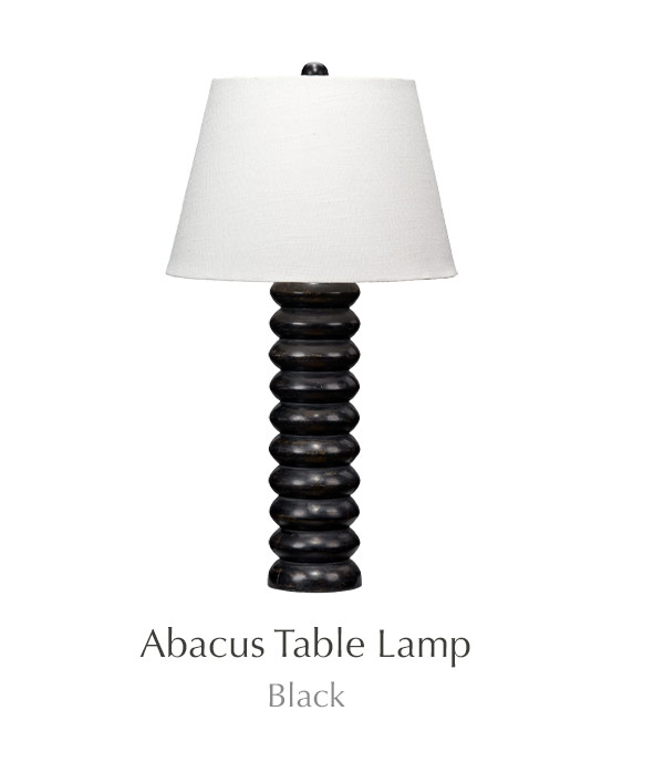 Abacus Table Lamp in Black - SHOP NOW