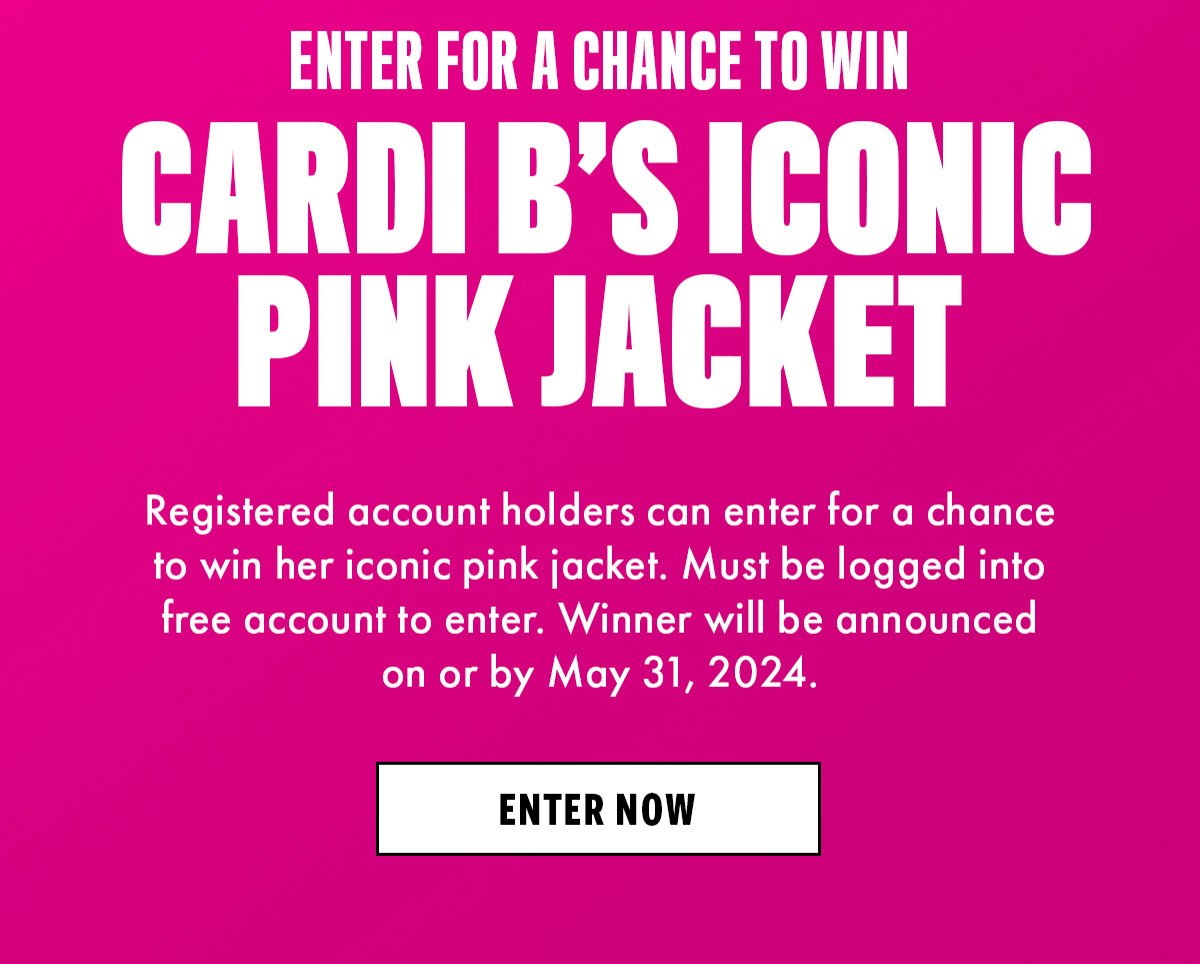 Enter for a chance to win Cardi B's iconic pink jacket