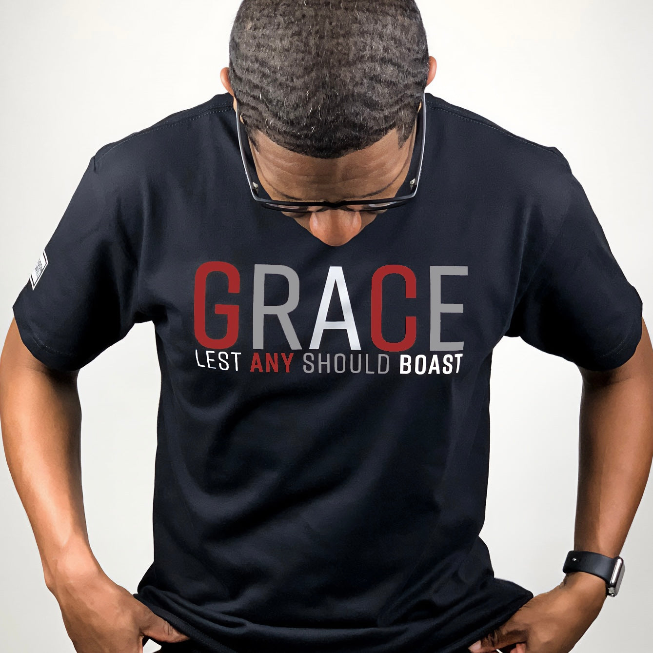 Image of Grace T-Shirt (Black & Red)