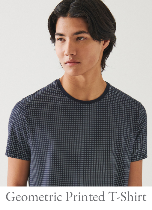 PIMA COTTON STRETCH PRINTED T-SHIRT