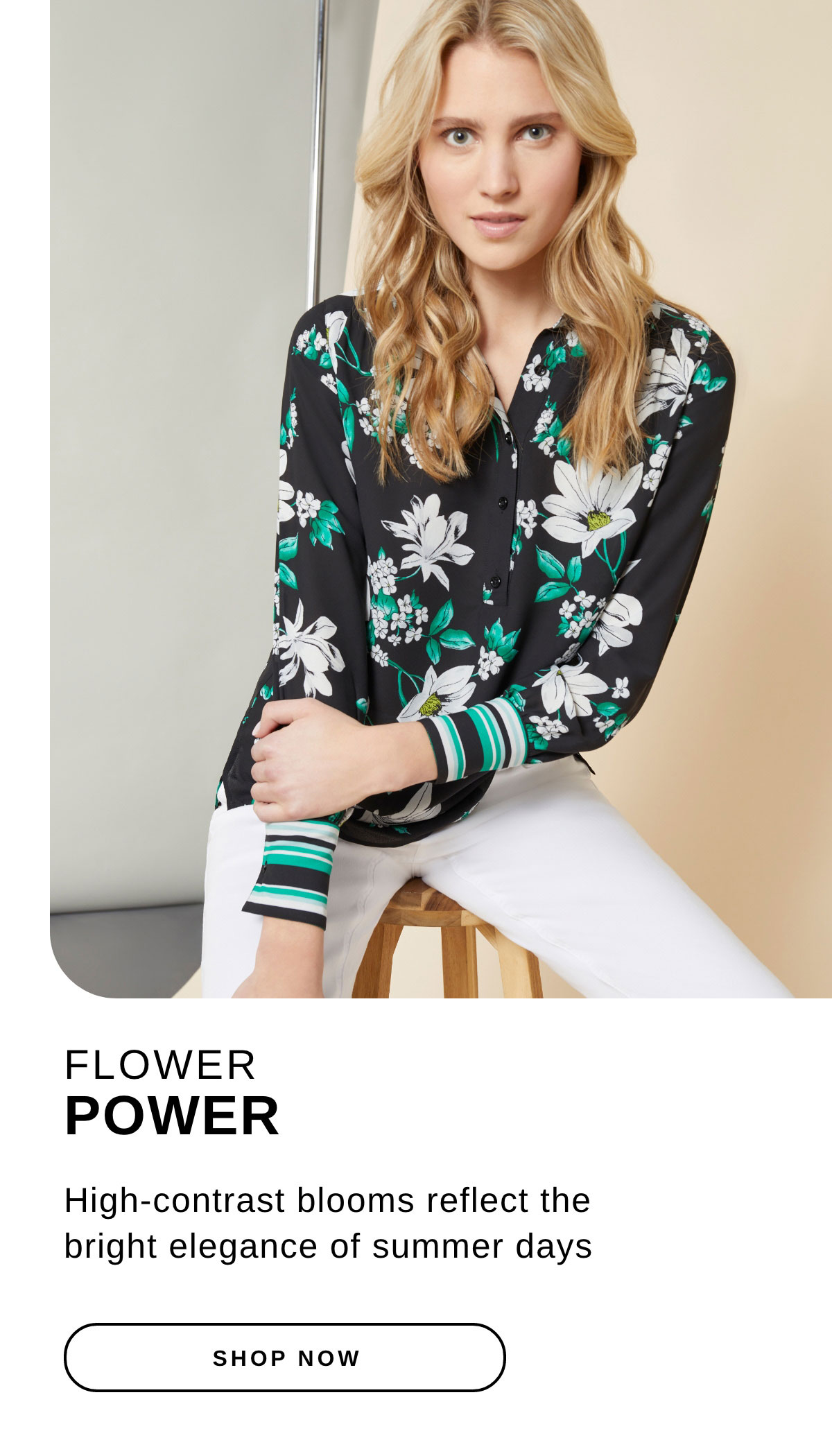 FLOWER POWER | SHOP NOW | Floral Satin Popover Tunic