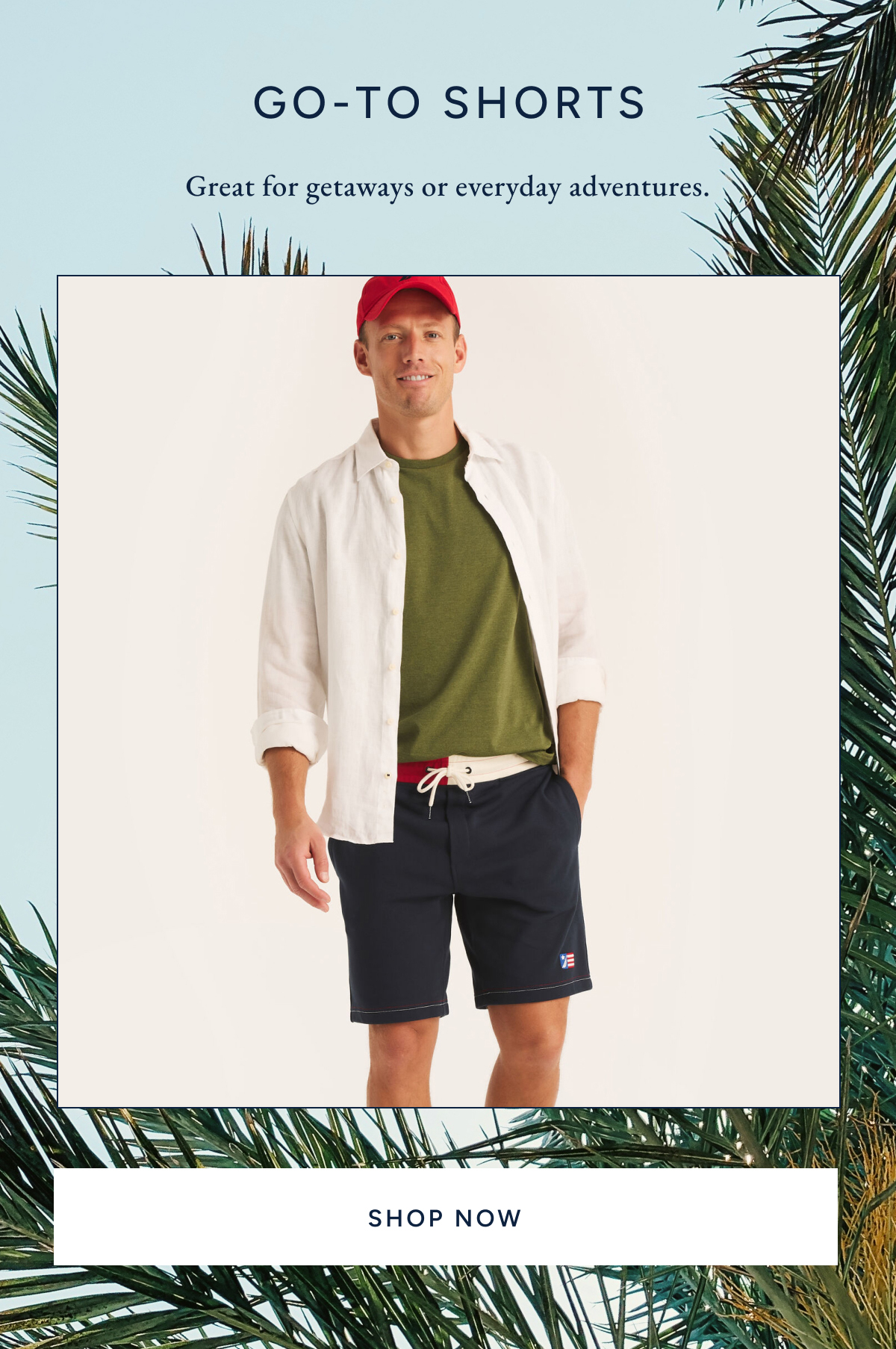 Go-to shorts. Great for getaways or everyday adventures. Shop now