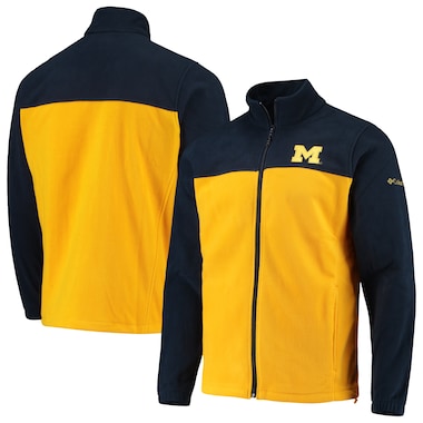  Columbia Navy/Maize  Flanker III Fleece Team Full-Zip Jacket