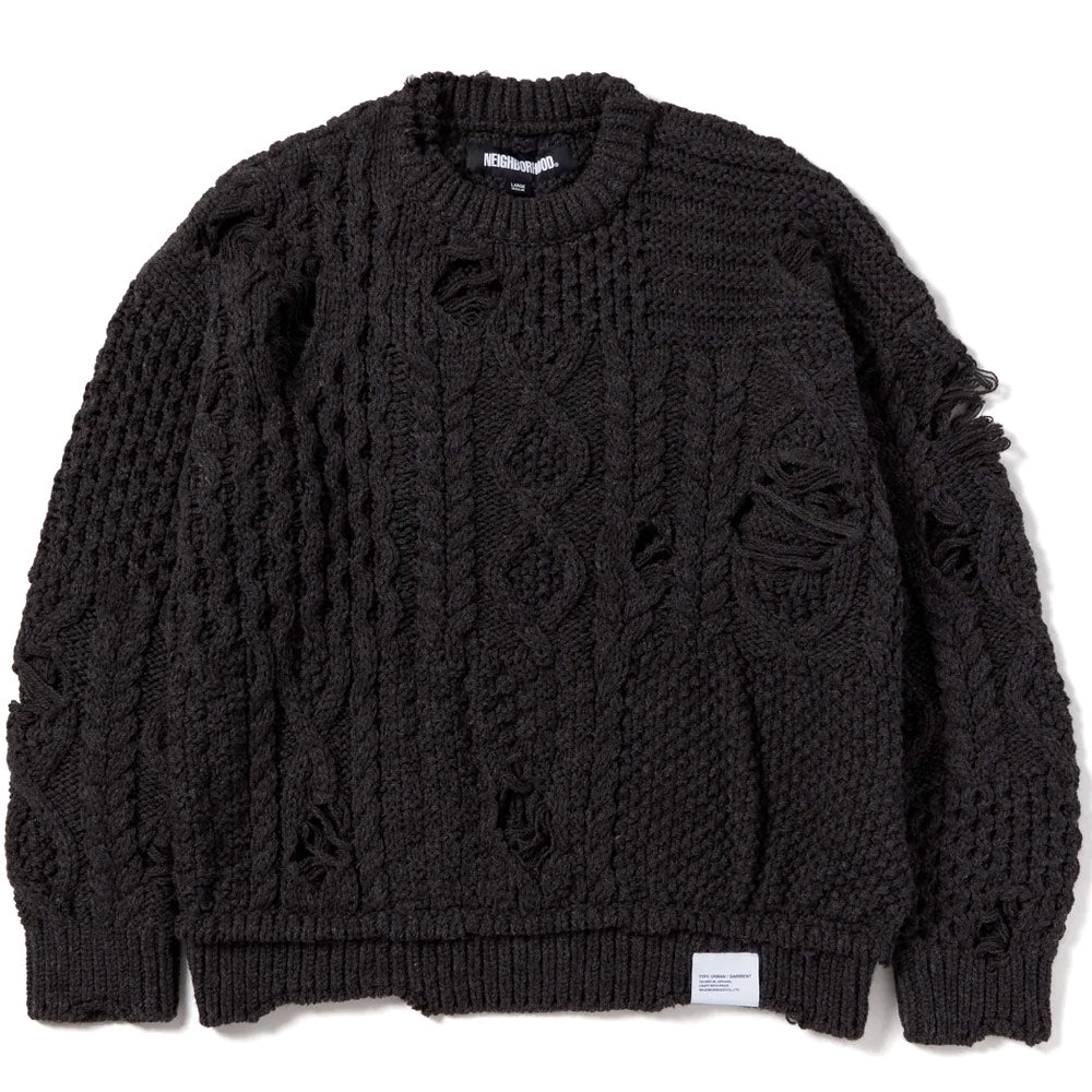 Image of Patchwork Savage Sweater 'Charcoal'