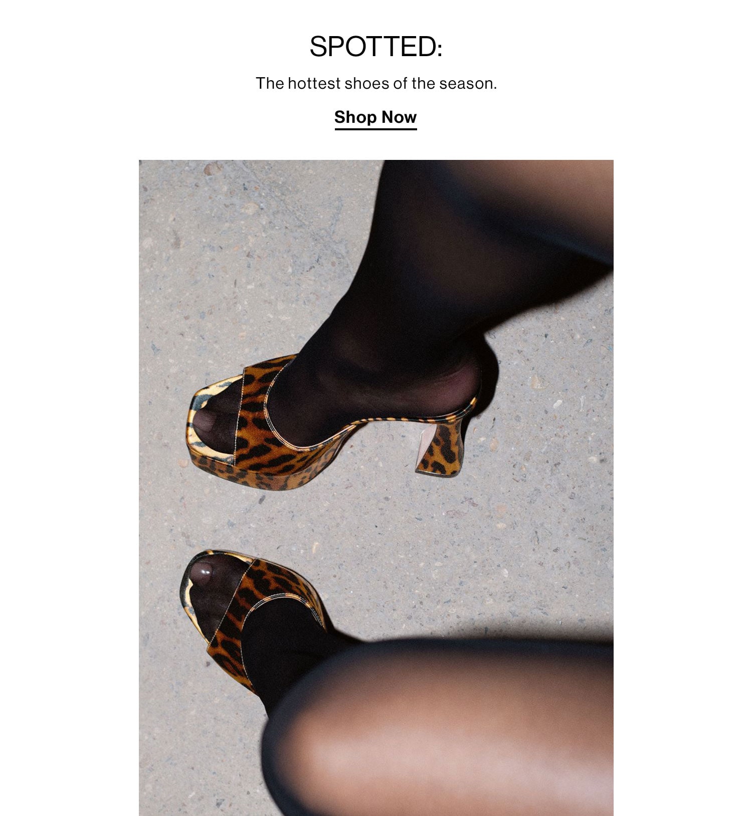 Spotted: The hottest shoes of the season. Shop Now