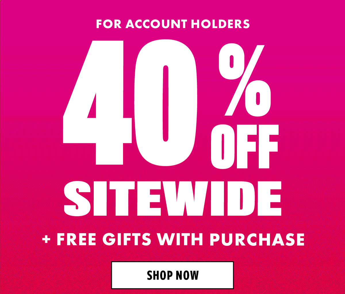 40% off sitewide