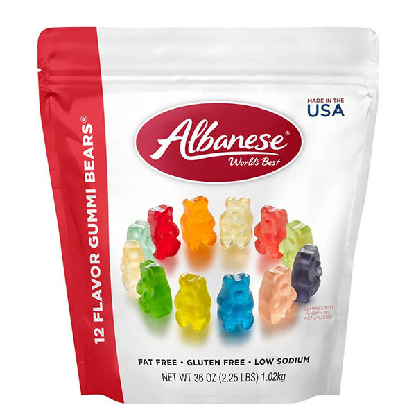 161228 - Albanese Gourmet 12-Flavors Gummy Bears: 36-Ounce Bag