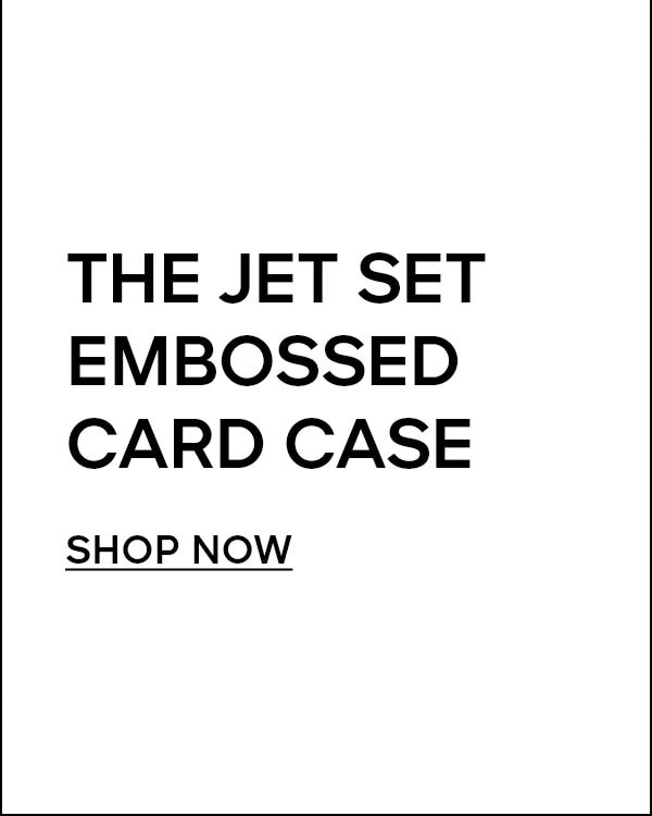 THE JET SET CRCODILE CARD CASE SHOP NOW