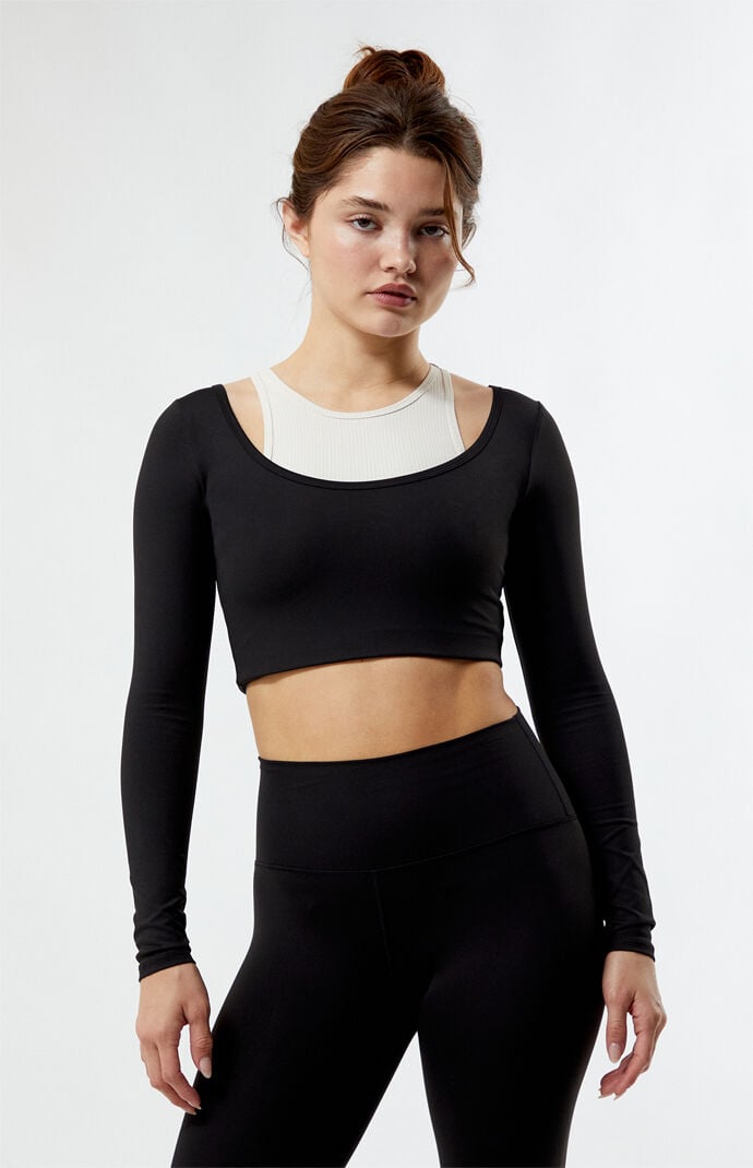 Image: PAC WHISPER Active Logan Layered Long Sleeve Top