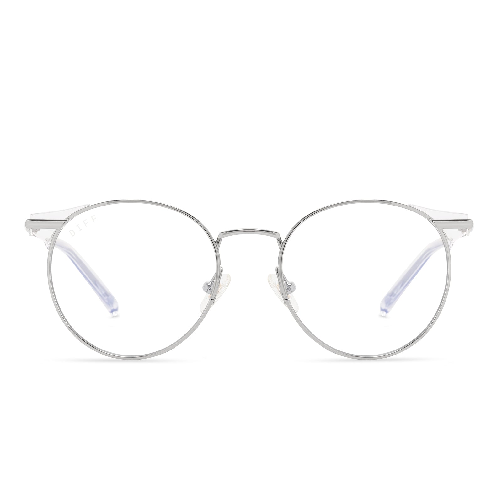 Image of SUMMIT - SILVER + CLEAR GLASSES