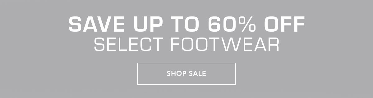 Save up to 60% off select footwear